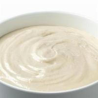 Tahini Sauce · Made from scratch daily, crafted with sesame paste and garlic