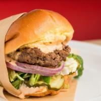 Original Burger Combo · Original Burger Includes:
1000 Island Dressing,
Red Onions,
Lettuce, 
Tomatoes,
Pickles,

Co...