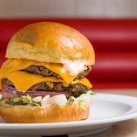 Double Cheeseburger Combo · Double Cheeseburger Includes:
1000 Island Dressing,
Red Onions,
Lettuce, 
Tomatoes,
Pickles,...