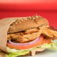 Chicken Breast Sandwich Combo · Grilled Chicken Sandwich  Includes:
1000 Island Dressing,
Red Onions,
Lettuce, 
Tomatoes,
Pi...