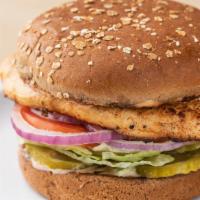 Grilled Chicken Sandwich · Grilled Chicken Sandwich includes: 

Grilled Chicken Breast,
1000 Island Dressing,
Lettuce, ...