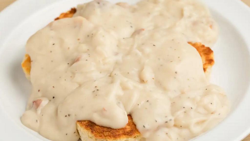 Biscuit & Gravy · Buttermilk Biscuits topped with Country Gravy.