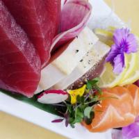 Sashimi Mix · Raw. 12 pieces chef’s choice combination of today’s fresh fish.