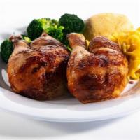 Half All-Dark Rotisserie Chicken · Welcome to the dark side. All-natural, never frozen dark chicken marinated with the perfect ...