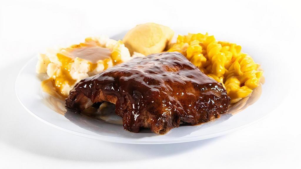 Baby Back Ribs · We can’t tell you how to get your baby back, but if you’re looking for satisfaction we’ve got just the thing. Slow-cooked, fall-off-the-bone baby back ribs seasoned and brushed with hickory-smoked BBQ sauce do the trick. Add two sides and fresh-baked cornbread for a full meal.