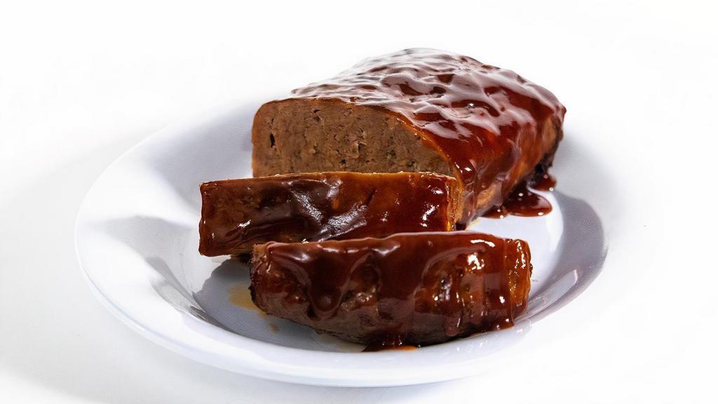Whole Meatloaf · The best thing since sliced meatloaf and perfect for those who love a whole lotta flavor. Rich, savory meatloaf made with special seasonings, onions, tomato puree and toasted breadcrumbs. Smothered in hickory-smoked BBQ sauce.