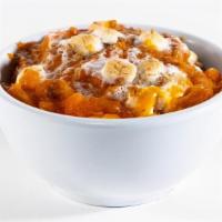 Sweet Potato Casserole · Oh yeah, we’ve got a sweet side. We start with fresh, whole sweet potatoes and combine them ...