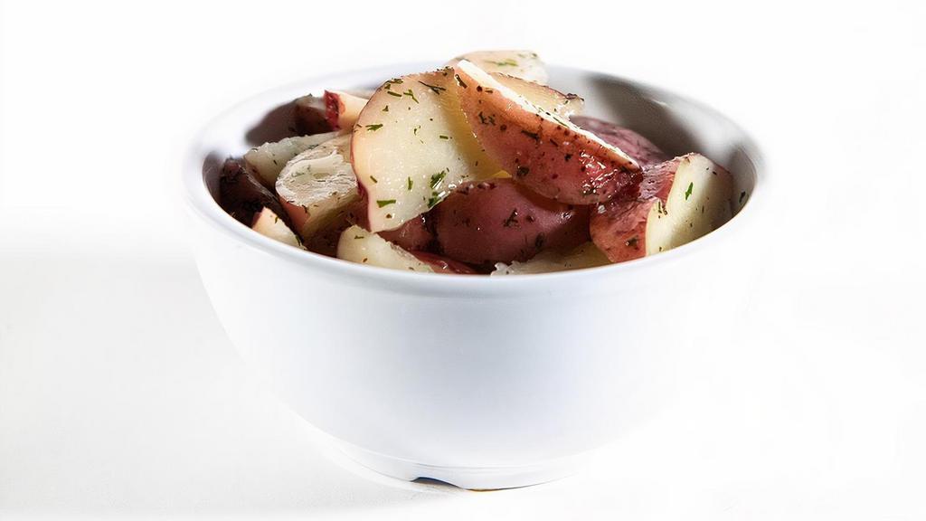 Garlic Dill New Potatoes · It’s a big “dill.” These red potatoes – steamed till their perfectly tender are tossed with fresh,. diced dill and our special garlic butter blend.