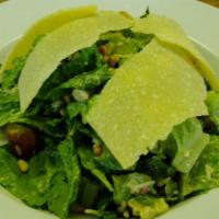 Tuscan Caesar Salad · Chopped Romaine, Parmesan, Pine Nuts, & House-Made Croutons