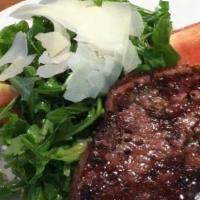 Petite Tuscan Steak · 8oz Prime Steak Seasoned with Tuscan Herbs & Fire Roasted in our Wood-Fired Oven. Served wit...