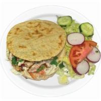 Mulita · One of our most popular orders! Two handmade tortillas with cheese, your choice of chicken, ...