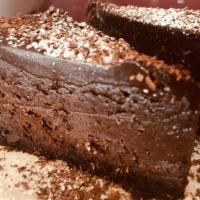 Flourless Chocolate Torte · This is a double-chocolate beast, similar to a dense brownie.  Milk & Dark Chocolate  cake t...