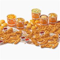 Handcrafted Tenders (20 Pcs) · Includes four large signature sides and ten hot buttermilk biscuits and seven sauces.