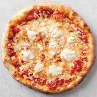 Cheese Pizza · Artisan Crust, Marinara Sauce, Garlic, Shredded Mozzarella, Ricotta, Parmesan.