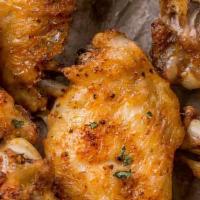 Chicken Wings 8 Pieces · Buffalo, BBQ, Mango habanero, Garlic Parmesan or lemon pepper.