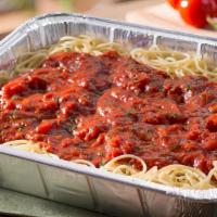 Spaghetti Pasta With Meat Sauce · 