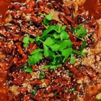 水煮肥牛（肥肠/火腿肉） · Spicy Fatty Lamb with Spam & Pork Intestine
