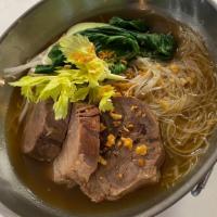 Braised Beef Noodle Soup · This popular Thai street soup will warm your soul!! Made the traditional way with tender bra...