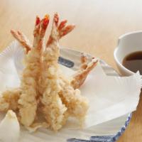 Shrimp Tempura · Lightly battered and deep fried shrimps.