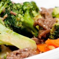 Broccoli Oyster Sauce · Stir fried broccoli with garlic and oyster sauce.