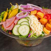 Family Antipasto Salad · A classic salad the whole family can enjoy!
Sharable protein-rich salad topped with an assor...