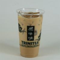 Royal Milk Tea · Earl Grey sweetened with sugar and non-dairy milk powder. Dairy free. Contains caffeine.