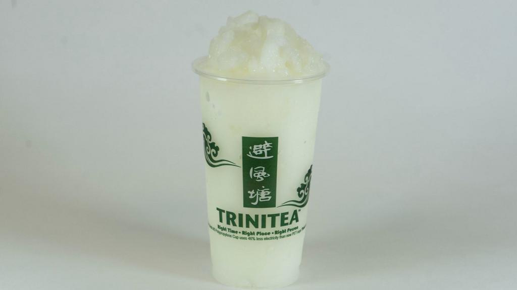 Lychee Slush · Lychi/ Lychee (Fruit) flavor sweetened with sugar and ice. Blended. Dairy free. Milk free.