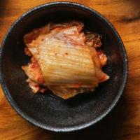 Kimchi  · 8oz container of our kimchi.

*** Allergens *** 
Gluten, Soy, Fish, Shellfish