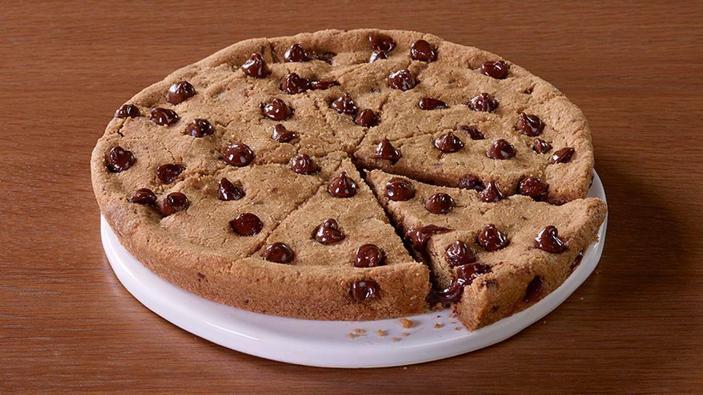Ultimate Chocolate Chip Cookie · Pizza night just got a whole lot sweeter. Freshly baked and warm from the oven, our cookie is packed with semi-sweet chocolate chips that melt in your mouth