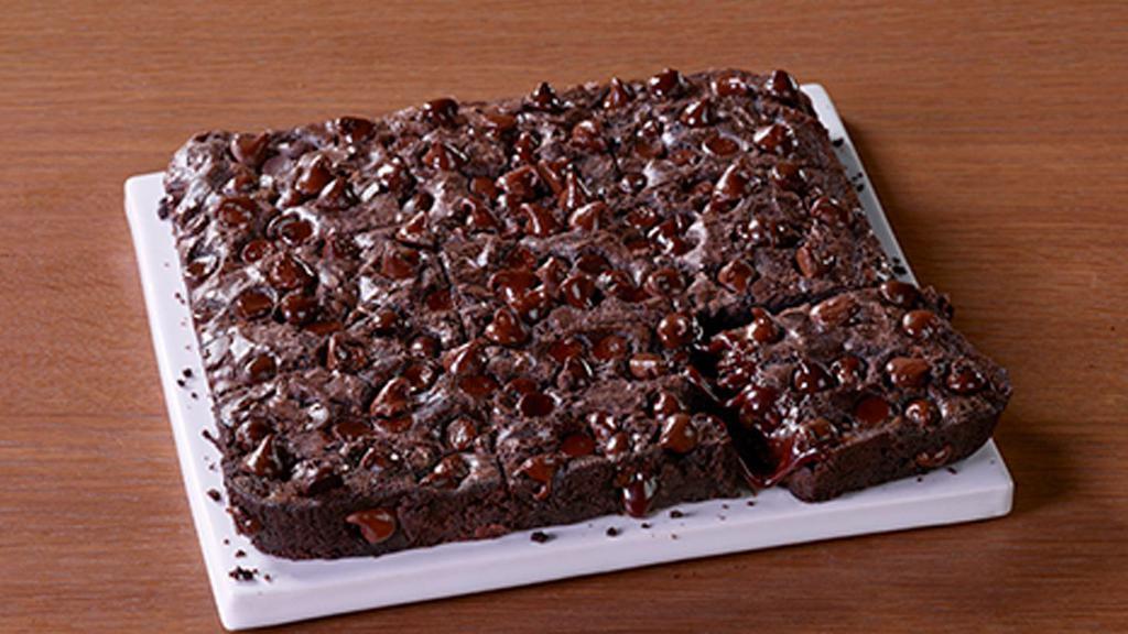 Triple Chocolate Brownie · Chocolate, chocolate, and more chocolate. Dig into this rich, decadent brownie made with semisweet chocolate chips, dark chocolate chips and cocoa. Did we mention there's chocolate?