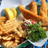 1/2 Fish & Chips (3 Pcs Cod) · Wild Alaskan Cod