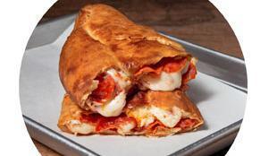 Build Your Own Calzone · Calzone dough, cheese, and red sauce.