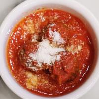 Polpette · Housemade Beef and Pork Meatballs, Mutti Tomato Sauce, Parmigiano Reggiano® DOP 12-Month