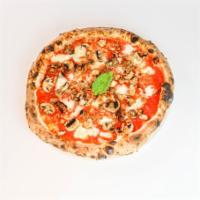 Salsicciotta · San Marzano Tomato Sauce, Mozzarella Di Bufala, Mushroom, Sweet Italian Sausage, Thyme