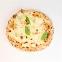 Quattro Formaggi · Mozzarella, Gorgonzola Dolce, Parmigiano Reggiano® DOP 12-Month, Pecorino Romano