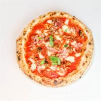 Del Salumiere · San Marzano Tomato Sauce, Buffalo Mozzarella, Ferrarini Spicy Salami, Rovagnati Gran Biscott...