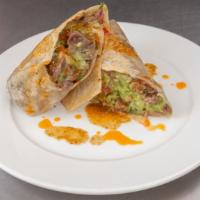 Burritos · Birria, azada or carnitas.
Stuffed with: choice of meat, Monterey jack cheese, beans, Pico d...