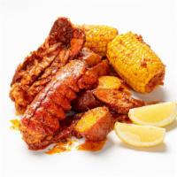 Lobster Tails (2 Tails) · Comes with 2 corns, 5 potatoes, and 5 sausages. Each tail weighs approximately 4 oz.