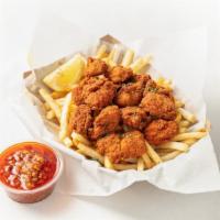 Daddy'S Fried Oyster Basket · Crispy on the outside, juicy on the inside with a side of your favorite sauce. Served with f...