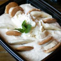 Old-Fashioned Banana Pudding (Serves 4 Or More) · Perfect portion for the family. Fresh bananas in a creamy banana flavored pudding with vanil...