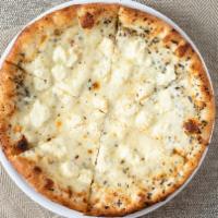 Small Pizza Bianca · With Sauce Bianca (olive oil, garlic and basil) Mozzarella cheese and Ricotta cheese.