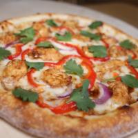 Small Bbq Pizza · Mozzarella cheese, grilled chicken breast or shrimp, bbq sauce, red onions, red bell pepper,...