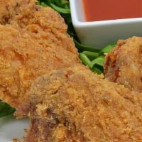 Alabama Chicken Wings · THREE LARGE WINGS! Marinated For 24 Hours Then Fried To A Crisp Golden Brown. (Can Be Reques...