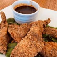 Alabama Chicken Tenders · Six hand breaded chicken tenders, fried to perfection and served with your choice of ranch, ...