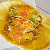Crispy Tacos · Select Chicken or Beef
Select One or Three Tacos