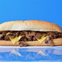 Mushroom Cheesesteak · 8” Philly cheesesteak loaded with grilled steak, melted cheese and savory grilled mushrooms ...