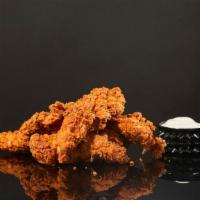 Into The Moonlight Chicken Tenders · 4 piece chicken tenders with your choice of sauce.