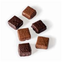 Dark Chocolate Caramel · chewy caramel dipped in semi-sweet dark chocolate