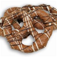 Sf Dipped Pretzel · Salty, crunchy pretzel dipped in sugar free milk chocolate