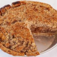 Apple Crisp · Tart granny smith apples, delicately flavored with our own special blend of spices, covered ...